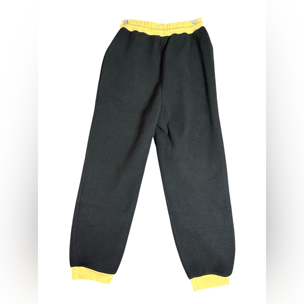 Tsuki Market Fleece Sweatpants Women’s Size XS Black And Yellow - Picture 5 of 7